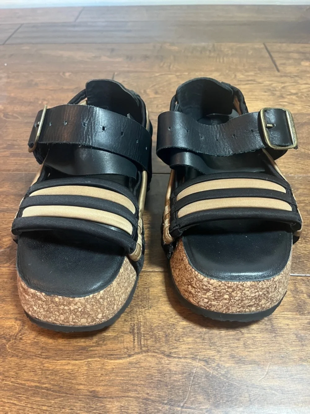 Free People Adventure Awaits Footbed platform sandals, size 36 EU/5.5 US